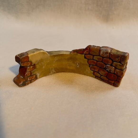 Grandeur Noel '01 Bethlehem Village Stone Wall Collector Ed. O'Well Porcelain - Picture 3 of 10